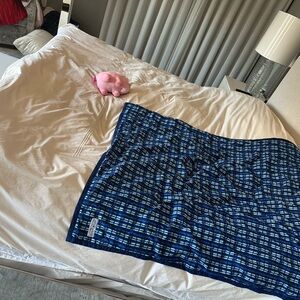 Saks Fifth Avenue & Nicholas Daley Limited Edition Reversible Blue Throw Blanket